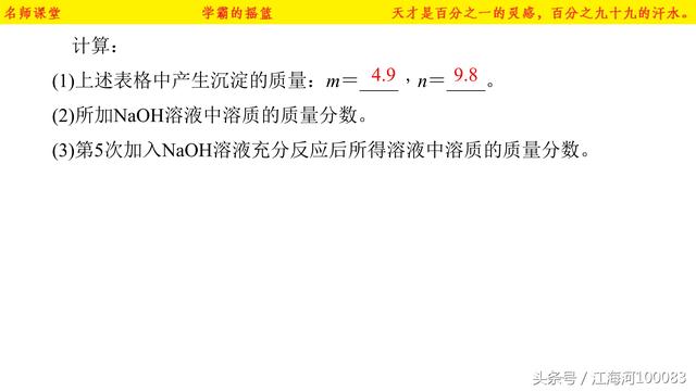 初中化学中考总复习——综合计算题