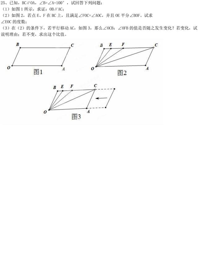 初一下册数学丨平行线性质 专题