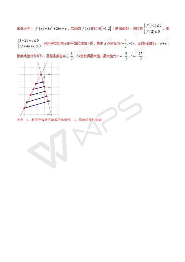 高考数学黄金解题模板：导数与函数的单调性问题（含答案）