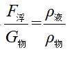 谈谈浮力与密度综合问题的计算技巧（简化计算）