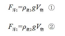 谈谈浮力与密度综合问题的计算技巧（简化计算）