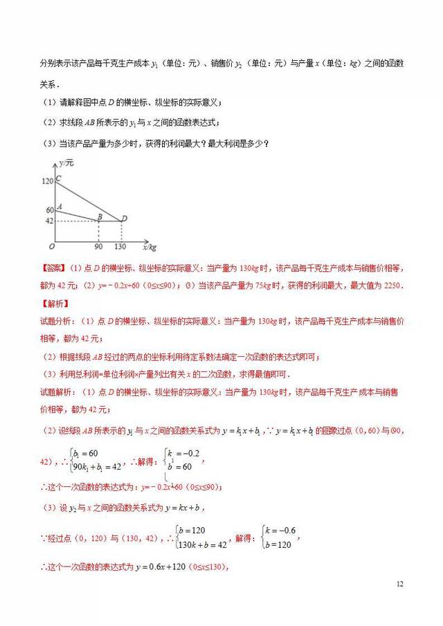 中考压轴题模拟预测题专题：函数之二次函数实际应用问题