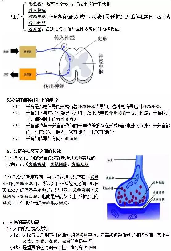 高中生物学考丨必修三知识汇总