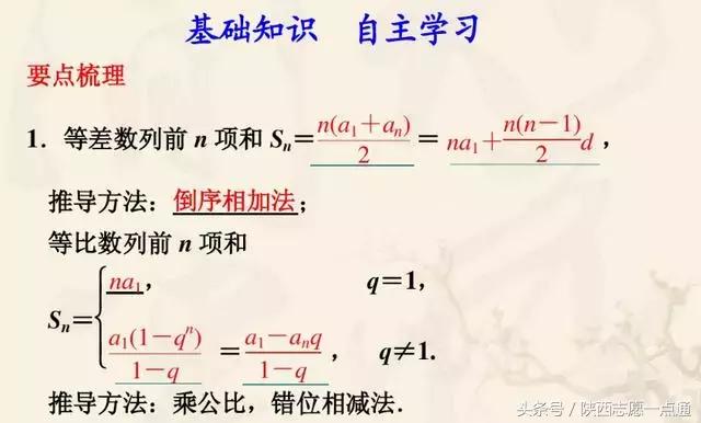 高考数学：数列求和重要知识点汇总，一定要吃透这些题型！