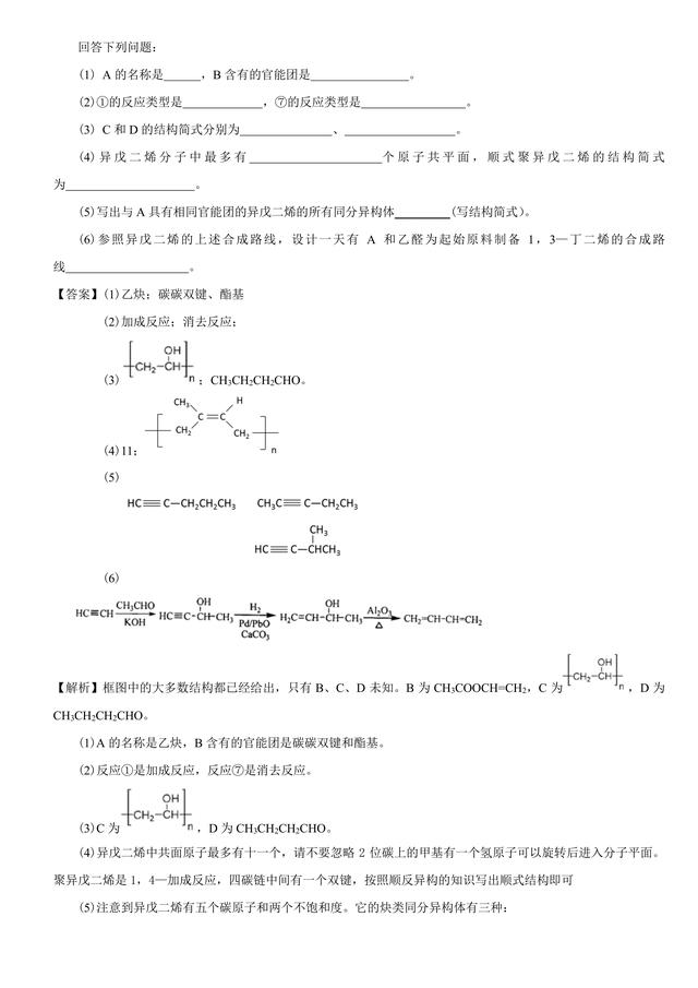 高考化学总复习冲刺：有机合成题的解题策略详细解析