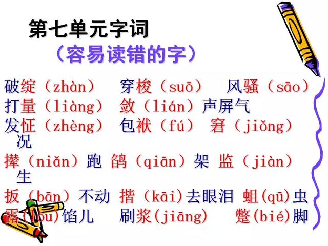 五年级下册语文总复习（字词、日积月累、人物形象）