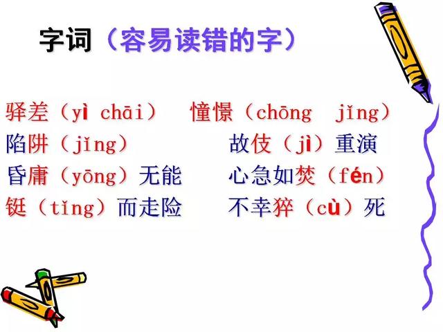 五年级下册语文总复习（字词、日积月累、人物形象）