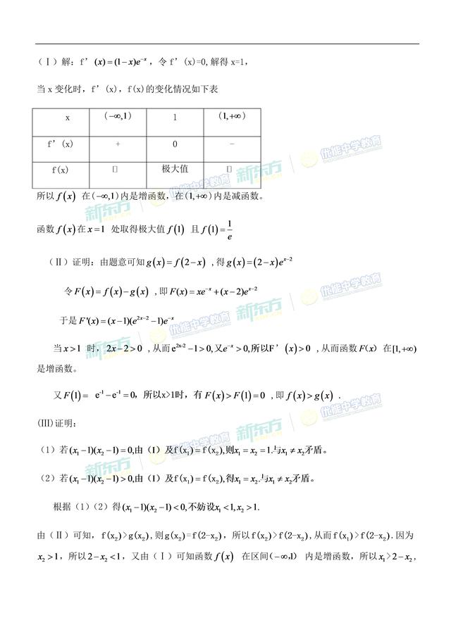 2018高考「全国I卷理科数学」考点分析