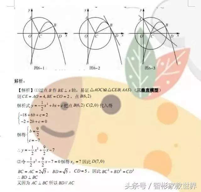 初中数学中考冲刺必备：中考数学压轴题精选及答案，值得收藏