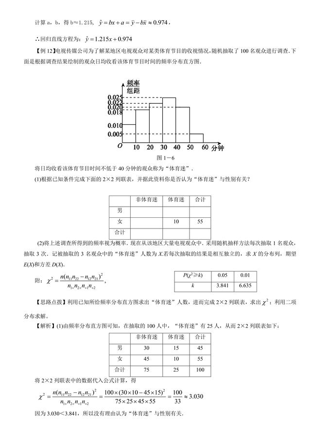 高考数学总复习冲刺：统计与统计案例知识点详细解析