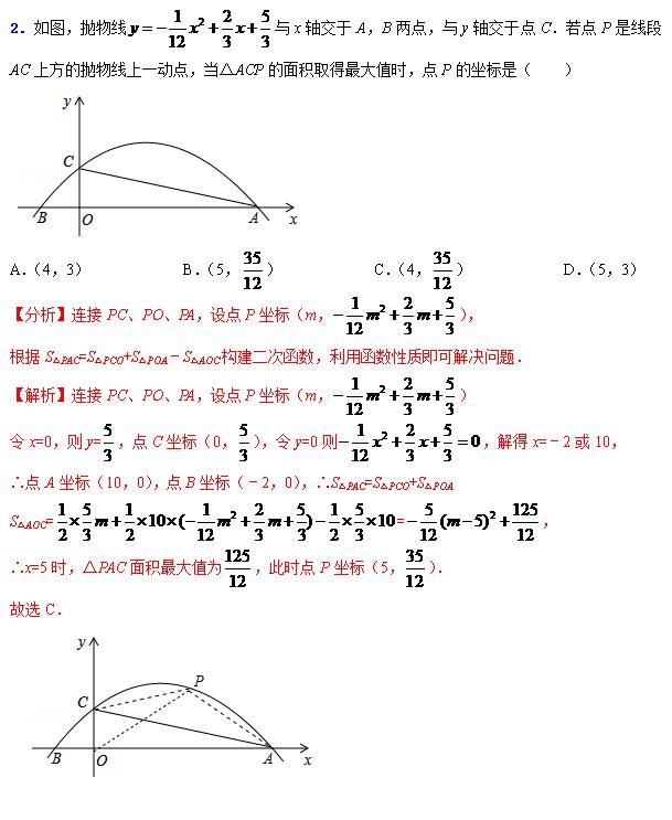 2018中考备考——二次函数最值题型史上最全
