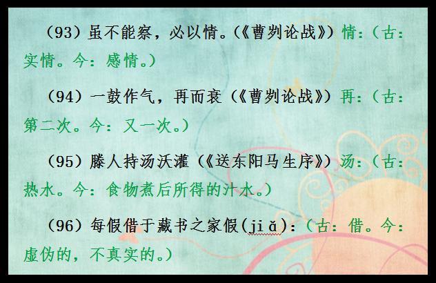 初中文言文必考知识分类汇总！打印一份贴墙上背，中考多拿20分！