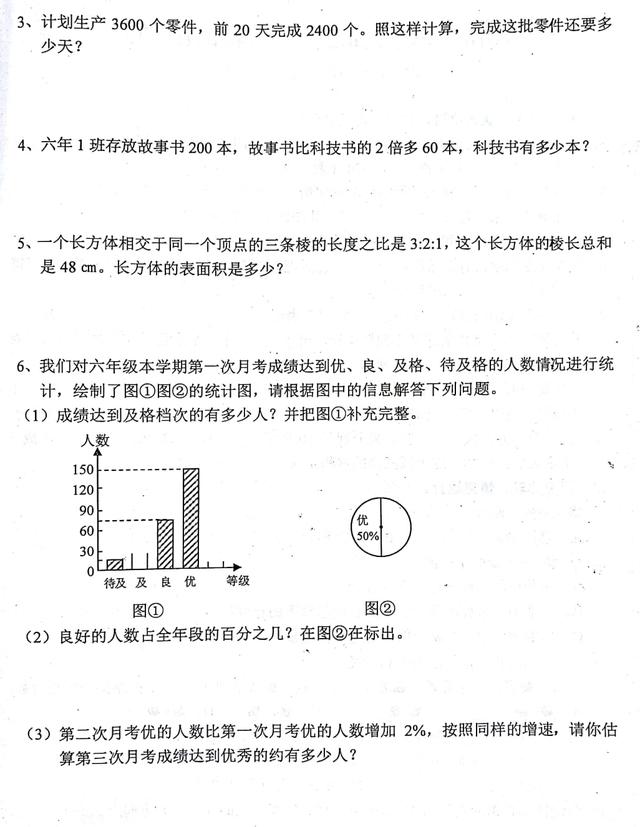 紧扣重点，贴合课本，2018六年数学考前模拟试卷（第七份）