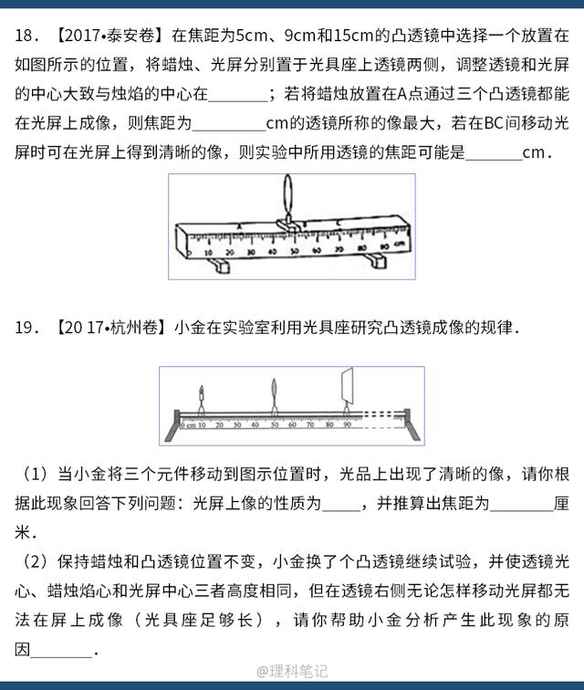 「每日一练」中考物理真题“光学”，中考必考点，拿分易，多巩固