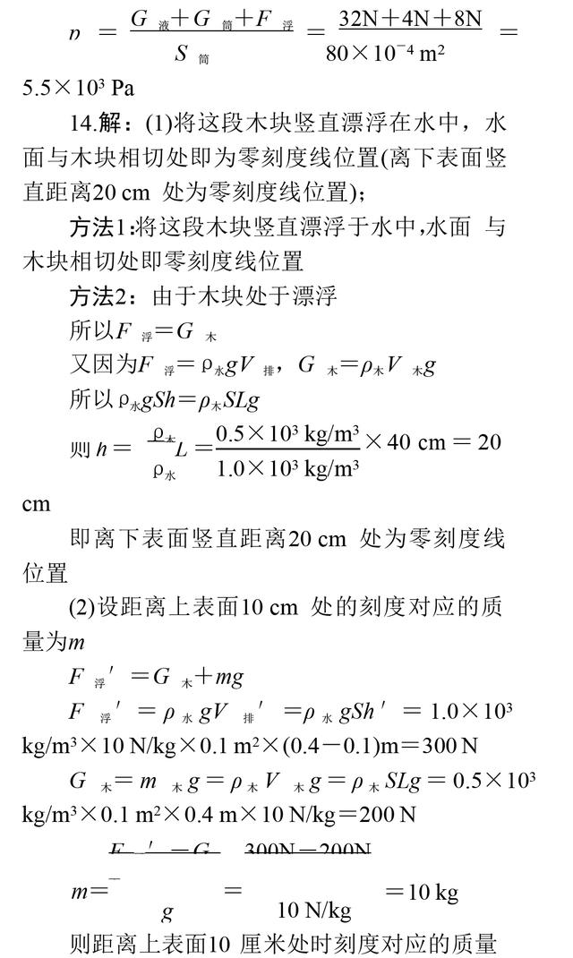 中考物理重点题型：密度、浮力、压强相关计算专项复习！收藏了