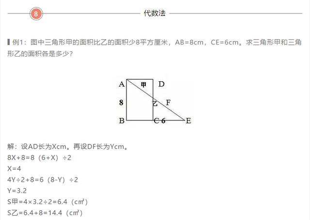 小学数学几何易错点：几何题型的几种解法总结