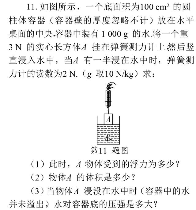 中考物理重点题型：密度、浮力、压强相关计算专项复习！收藏了