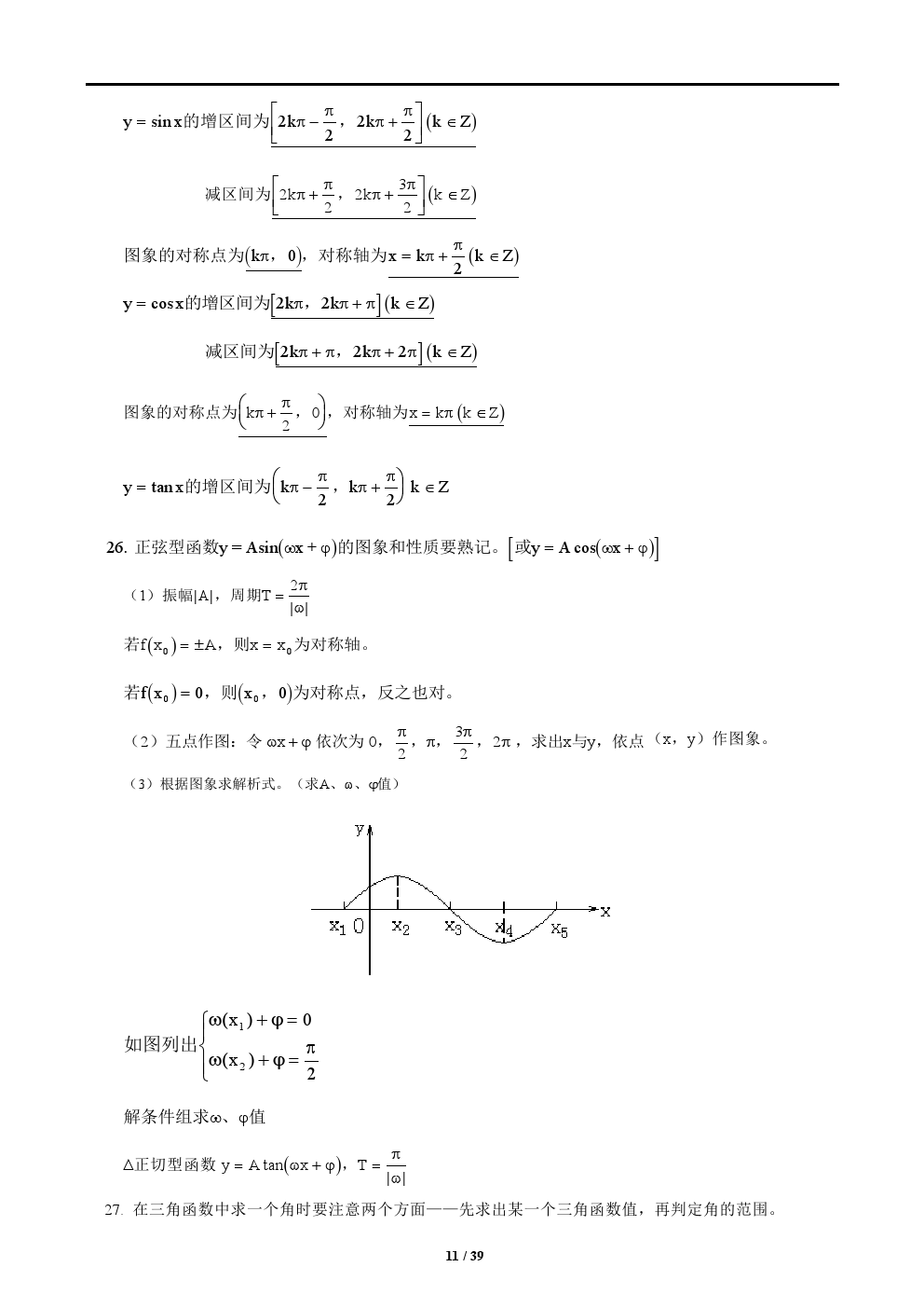 2018年高考数学解题方法最全总结归纳——简单答题，轻松拿分！