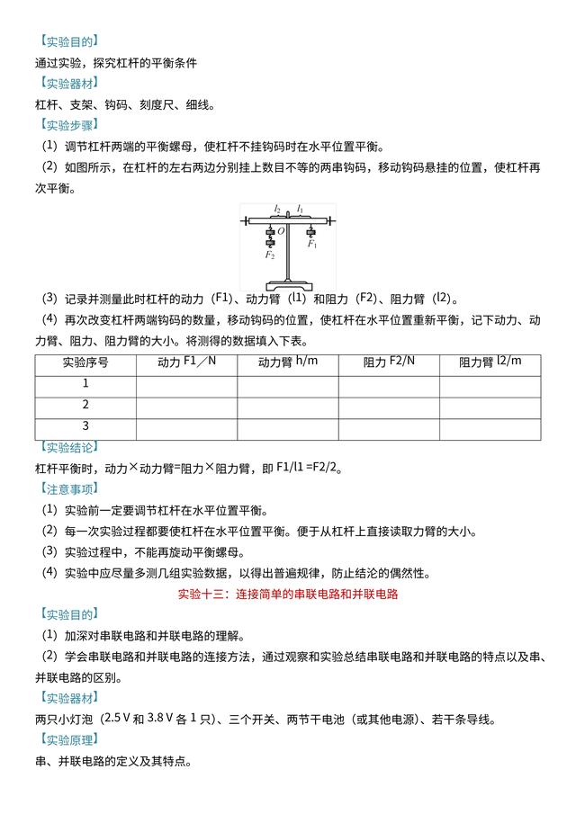 「中考物理」必考的18个实验总结，快速梳理一遍，把握命题要点