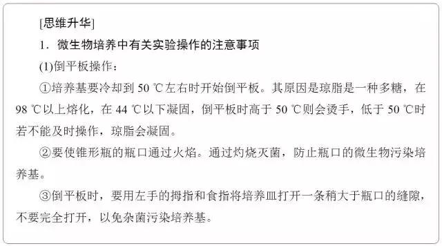 高中生物选修一微生物培养技术重点汇总，适合收藏！