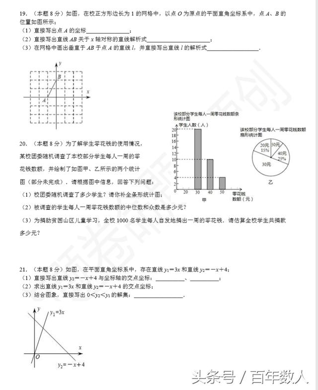 八年级下学期数学期末原创精品点题试卷（点题卷命题组制）