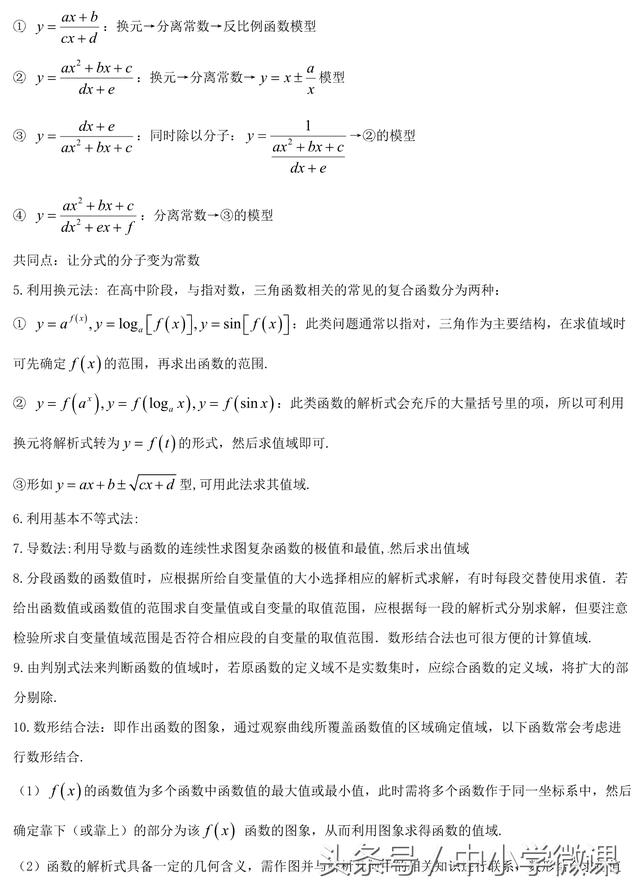 2019高考数学一轮复习热点聚焦与扩展：函数的定义域、值域的求法