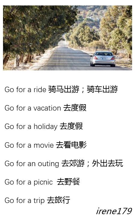 英语词汇：go through, go for, go on, go to相关的常见短语