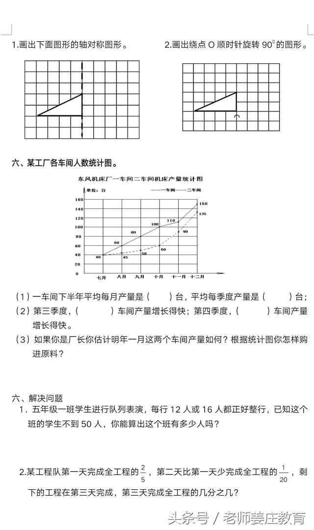 人教版五年级语数各两套