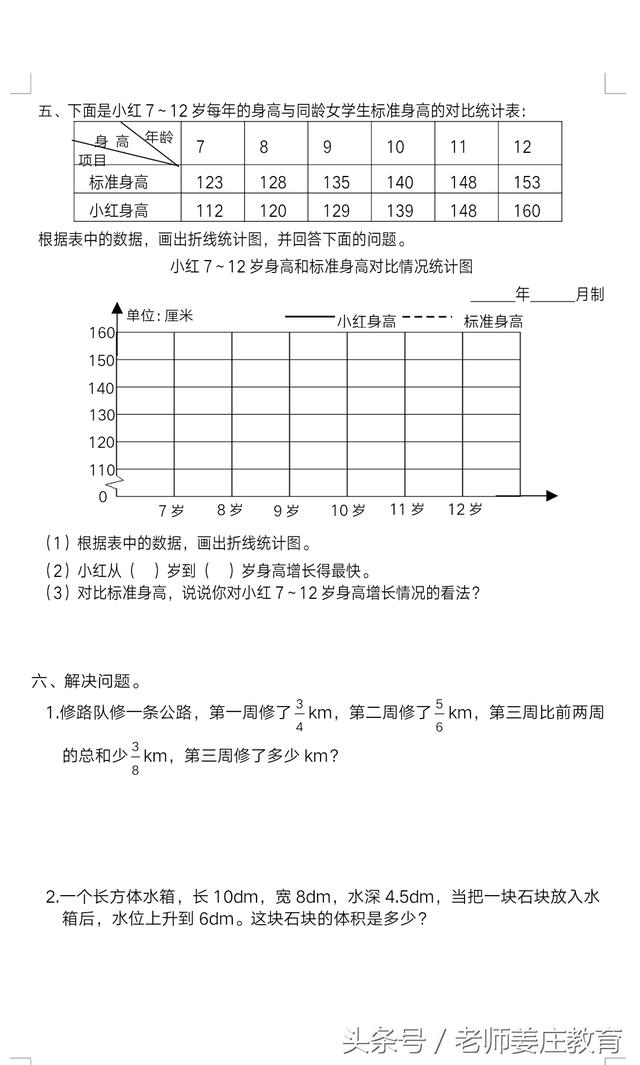 人教版五年级语数各两套