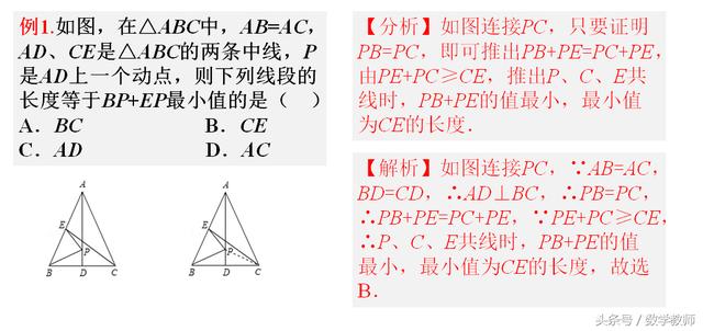 中考几何最值问题，考前复习，快快收藏