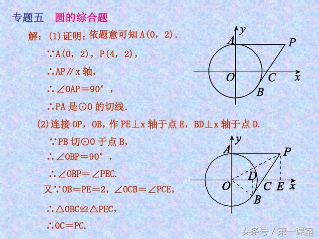 圆的综合题考查代数和几何的相关知识，是中考数学试卷的难题