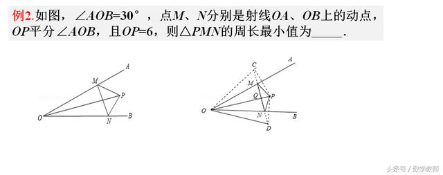 中考几何最值问题，考前复习，快快收藏