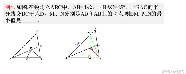 中考几何最值问题，考前复习，快快收藏