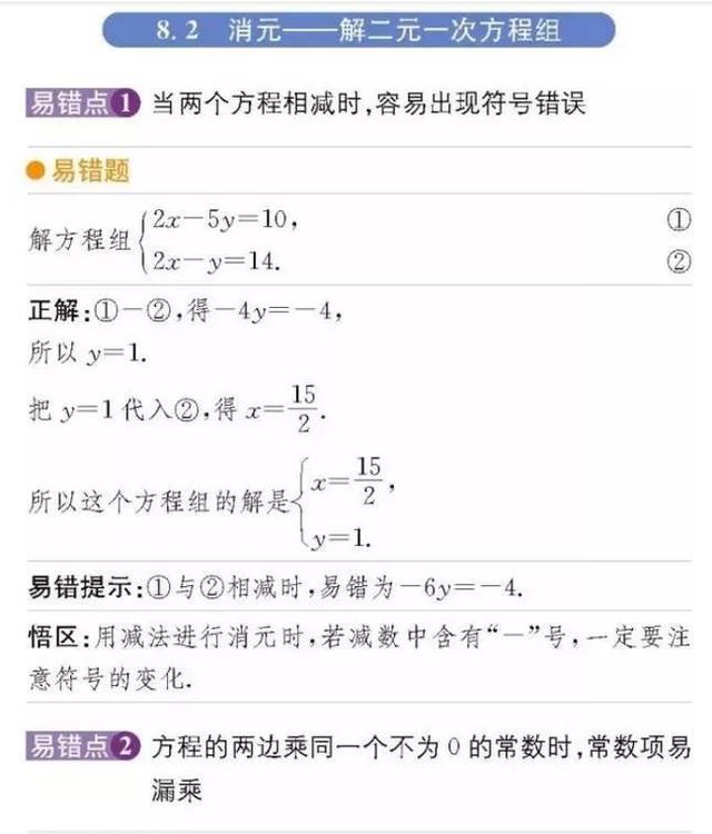 期末预测：99道初中数学易错点，给孩子挂墙上背，成绩直上98分！