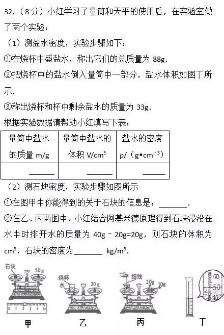 中考模拟｜还没中考的同学不妨考前做一遍，保持好手感哦！