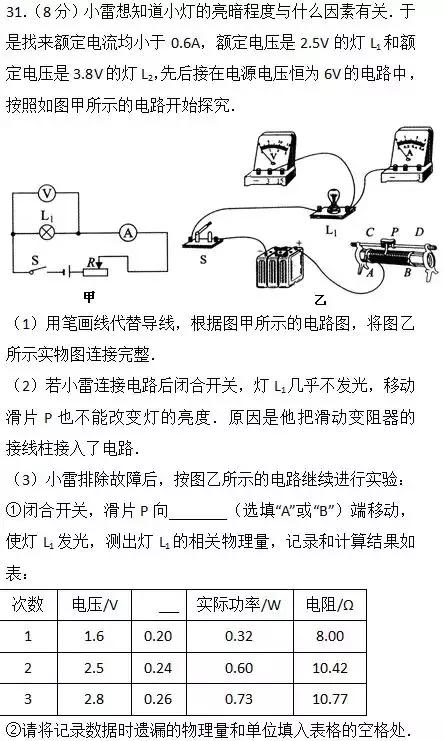 中考模拟｜还没中考的同学不妨考前做一遍，保持好手感哦！