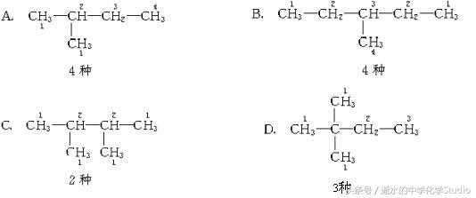 高中化学有机化学——分析同分异构体的“等效氢”法