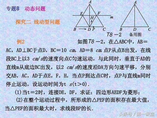 初中数学动点问题，在全国的中考试卷中常作为压轴题出现