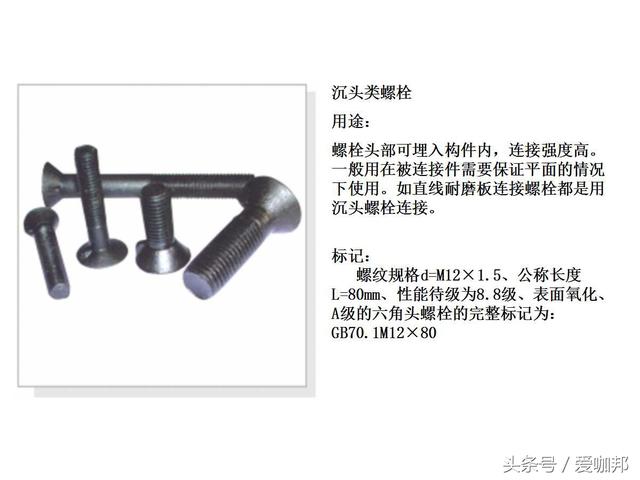 超详细的紧固件知识大全（标注、识别标志、种类介绍）