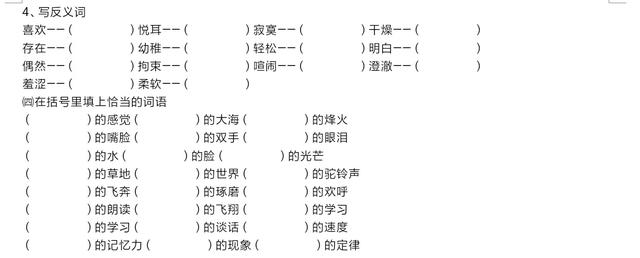 五年级语文期末总复习资料来了，分类复习全给你，学会基础不扣分