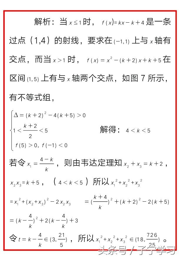 「高中数学」利用图象法解决方程实数根的问题（3）