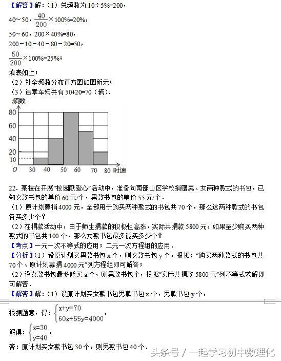 最近学习状态如何？完成这份卷子就知道——七年级数学期末模拟题