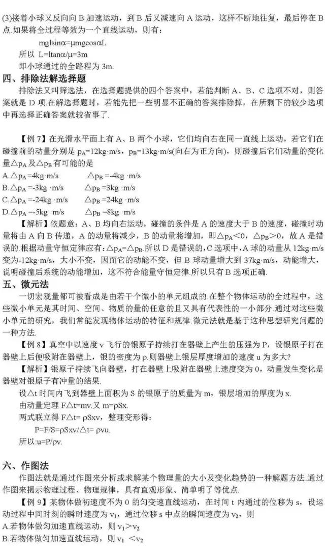 高中物理：5大必考题型精讲，打印出来早晚做一遍，3年一分不扣！