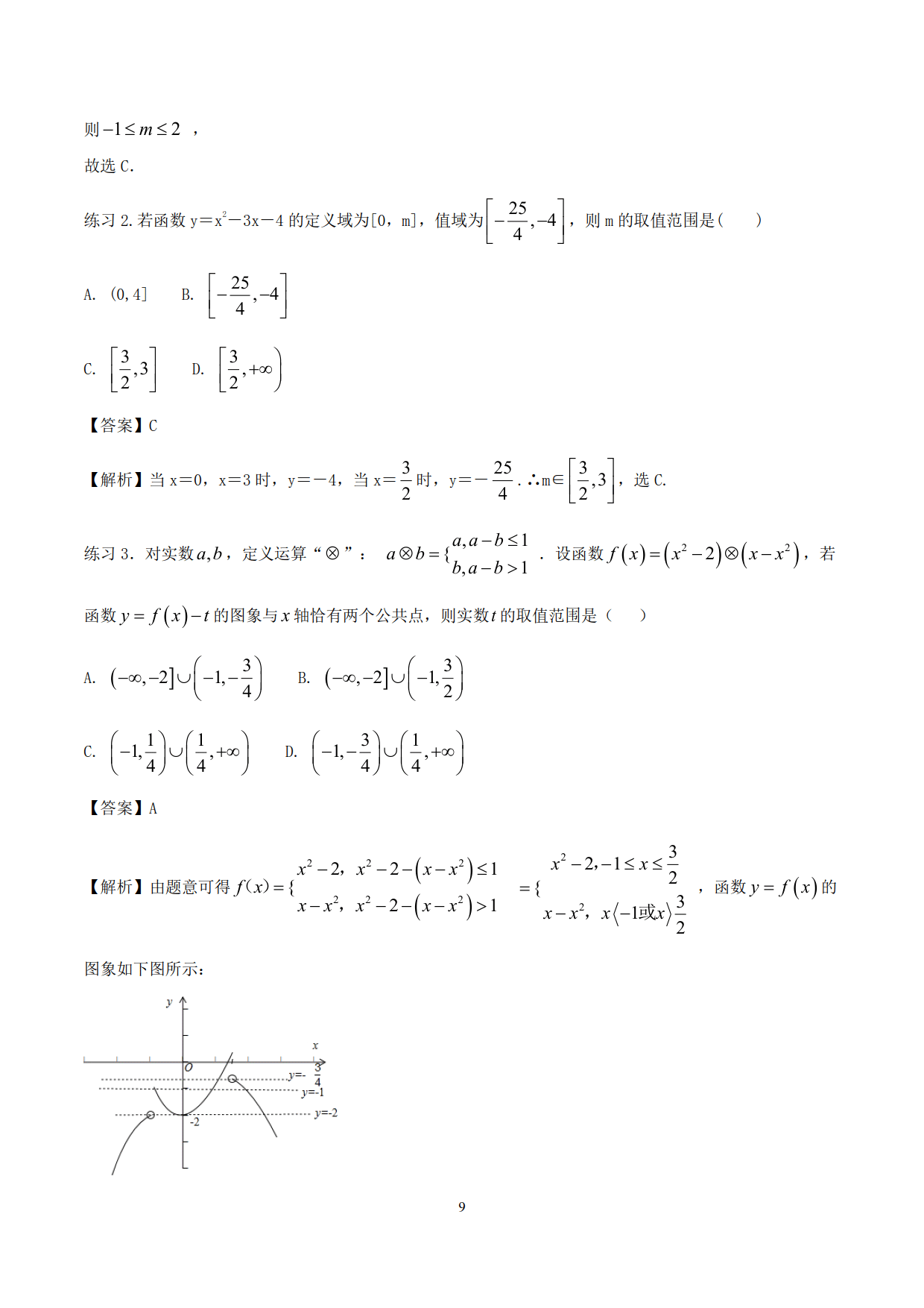 突破站系列之《函数问题的解题规律》专题