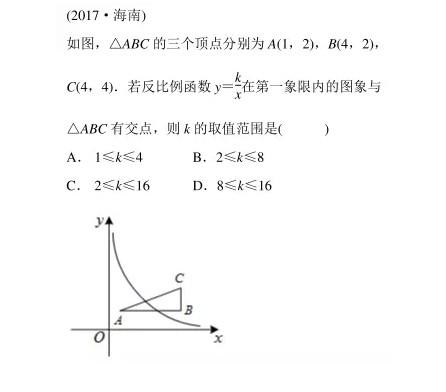 初二数学之反比例函数图象与图形面积问题（必考题型！）