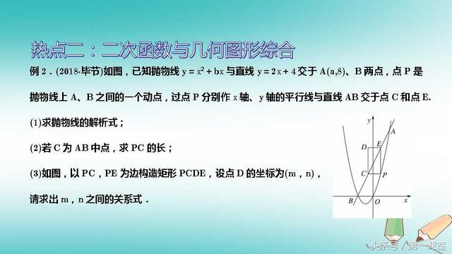 在历年中考数学试卷中，二次函数在解答题中以压轴题出现