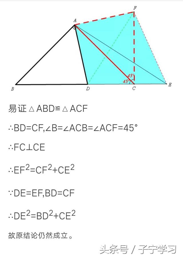 「初中数学」半角模型中的对称