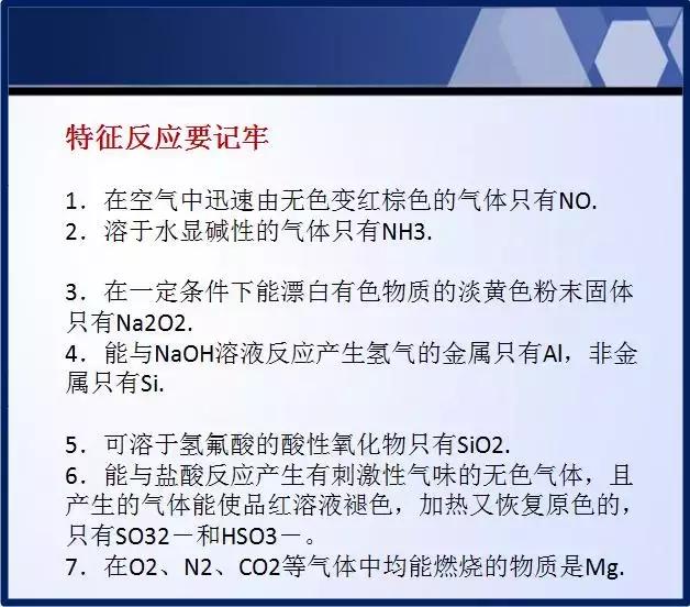 高中化学绝对不能记错的重点知识，化学想拿高分的你GET了吗？