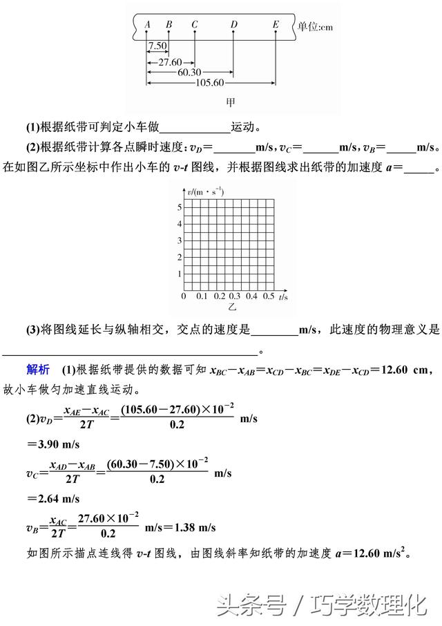 一网打尽高考物理实验增分巧学提分版实验一研究匀变速直线运动！