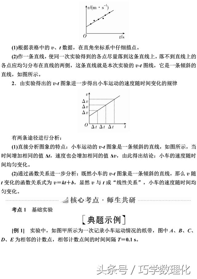 一网打尽高考物理实验增分巧学提分版实验一研究匀变速直线运动！